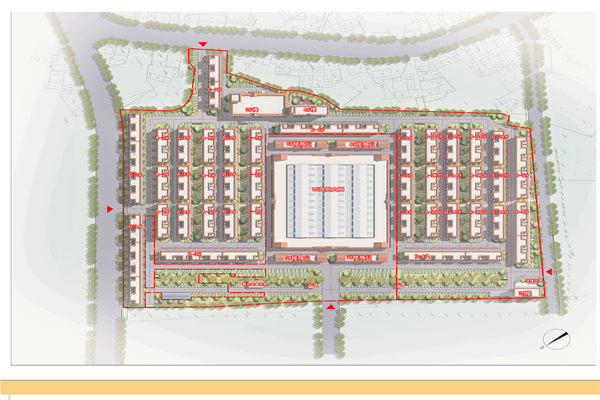 楼座编号调整变更总平面规划设计图
