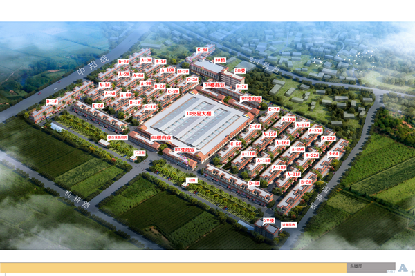 审批楼座编号示意图（鸟瞰图）